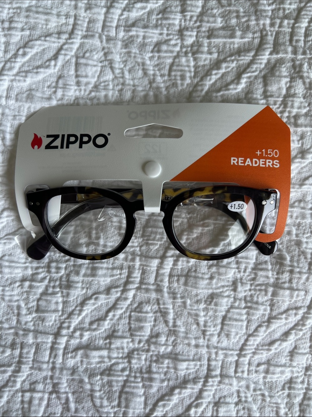 Zippo Tortoise pattern +1.50 Reading Glasses Unisex